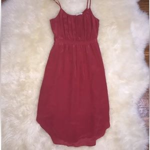 Madewell silk Skyway Cami dress spaghetti straps warm berry women’s size 10